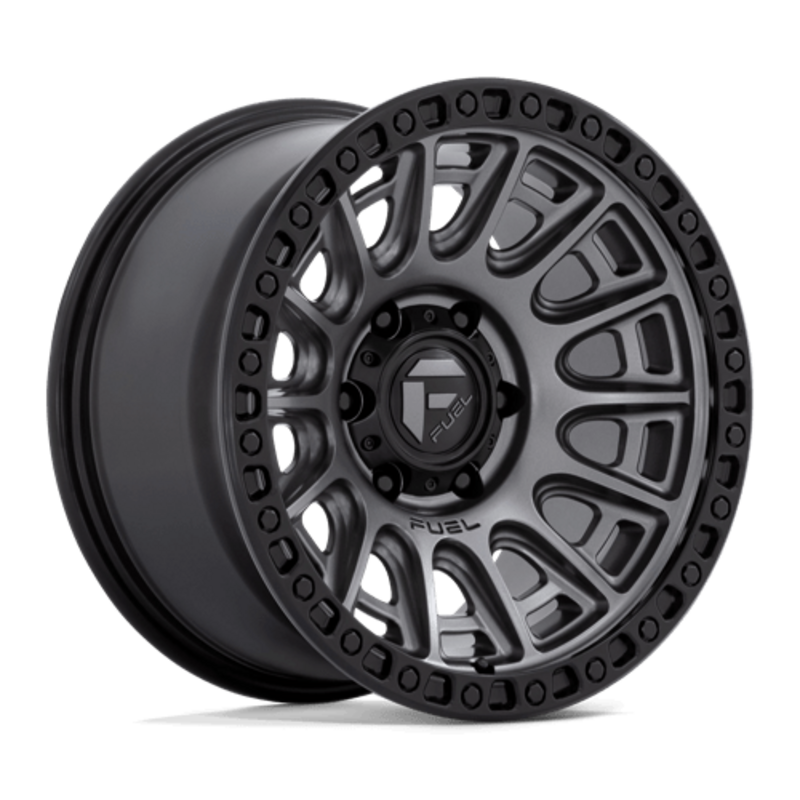 Jante Fuel D835 Cycle 17x9" 5x127 ET-12, Gunmetal Mat, Cerclage Noir