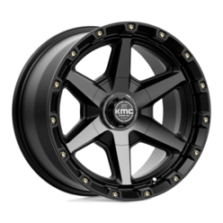 Jante KMC KM101 Tempo 20x9" 6x135/139.7 ET00, Noir Satiné, Teinte Grise