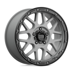 Jante KMC KM535 Grenade Off-Road 18x8.5" 5x127 ET35, Gris Mat, Rebord Noir