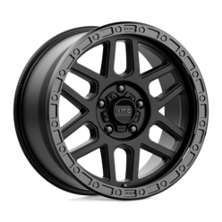 Jante KMC KM544 Mesa 17x9" 5x127 ET18, Noir Satiné, Rebord Brillant