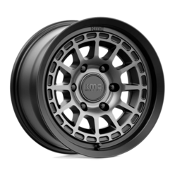 Jante KMC KM719 Canyon 17x8.5" 5x127 ET00, Noir Satiné, Teinte Grise