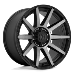 Jante XD847 Outbreak 20x10" 6x139.7 ET-18, Noir Satiné, Teinte Grise
