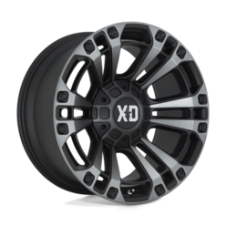 Jante XD851 Monster 3 20x9" 6x135/139.7 ET18, Noir Satiné, Teinte Grise