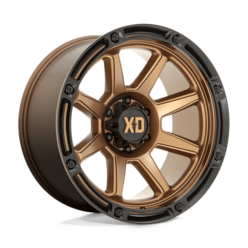 Jante XD863 20x9" 6x139.7 ET18, Bronze Mat, Rebord Noir