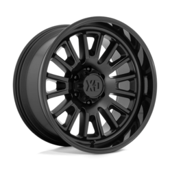 Jante XD864 Rover 20x10" 6x139.7 ET-18, Noir Satiné, Rebord Brillant