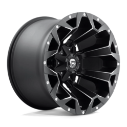 Jante Fuel D546 Assault 20x12" 6x135/139.7 ET-43, Noir Mat, Rebord Brillant