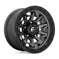 Jante Fuel D716 Covert 15x8" 5x114.3 ET-19, Gunmetal Mat, Cerclage Noir