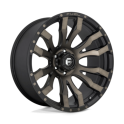 Jante Fuel D674 Blitz 22x10" 6x139.7 ET-18, Noir Mat Double Teinte