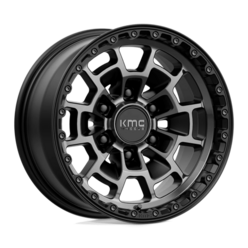 Jante KMC KM718 Summit 17x8.5" 5x127 ET00, Noir Satiné, Teinte Grise