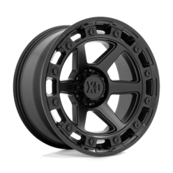 Jante XD862 Raid 17x9" 6x139.7 ET00, Noir Satiné
