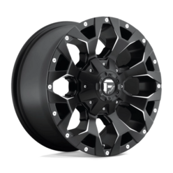 Jante Fuel D546 Assault 17x8.5" 6x135/139.7 ET25, Noir Mat, Rebord Brillant