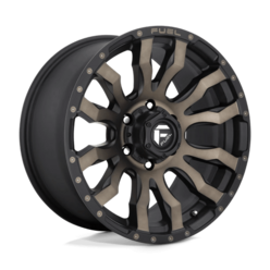 Jante Fuel D674 Blitz 20x10" 8x165.1 ET-18, Noir Mat Double Teinte