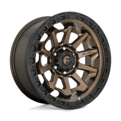 Jante Fuel D696 Covert 15x8" 6x139.7 ET-19, Bronze Mat, Cerclage Noir