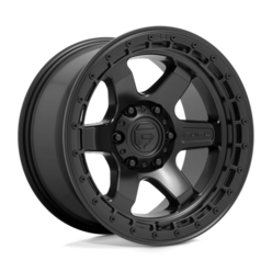 Jante Fuel D750 Block 17x9" 5x127 ET01, Noir Mat