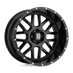 Jante XD820 Grenade 17x8.5" 6x139.7 ET00, Noir Brillant