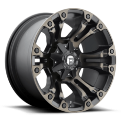 Jante Fuel D569 Vapor 17x10" 5x114.3/127 ET-18, Noir Mat Double Teinte