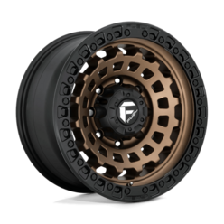 Jante Fuel D634 Zephyr 18x9" 8x165.1 ET-12, Bronze Mat, Cerclage Noir