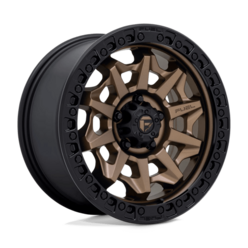 Jante Fuel D696 Covert 17x8.5" 5x120 ET34, Bronze Mat, Cerclage Noir