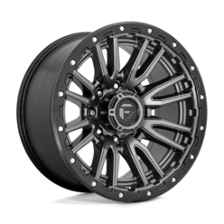 Jante Fuel D680 Rebel 20x10" 8x180 ET-18, Gunmetal Mat, Cerclage Noir