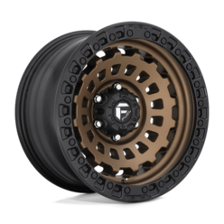 Jante Fuel D634 Zephyr 18x9" 5x150 ET01, Bronze Mat, Cerclage Noir