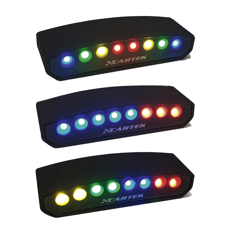 Shift light CARTEK 8 Leds haute intensité + entrée de signal d'alarme