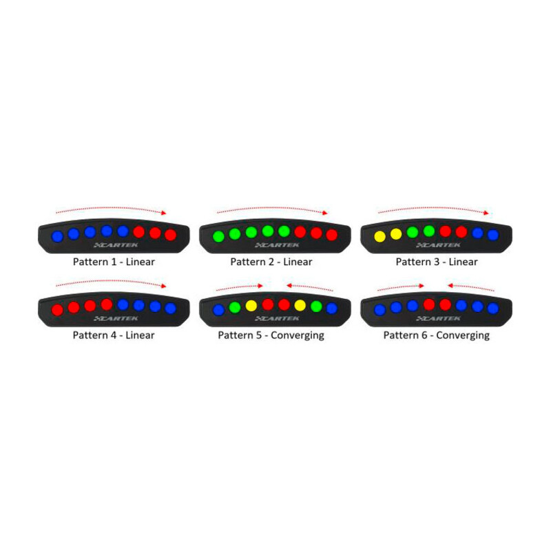 Shift light CARTEK 8 Leds haute intensité + entrée de signal d'alarme