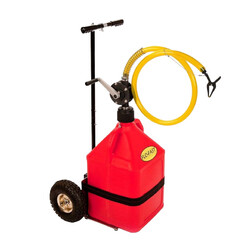 Chariot Refuelling 56L (1 bidon 56l rouge+1trolley+1 pompe manuelle)