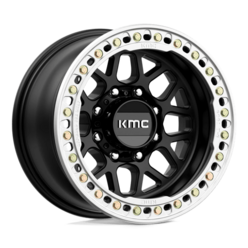 Jante KMC KM235 Grenade Crawl Beadlock 17x9" 8x165.1 ET-38, Noir Satiné