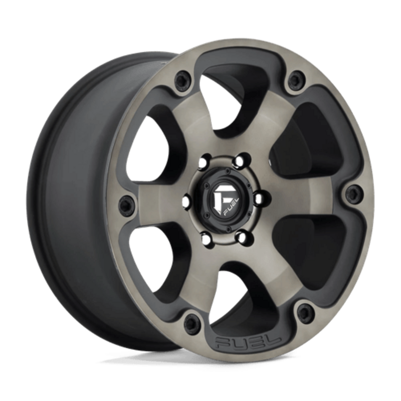 Jante Fuel D564 Beast 16x8" 6x139.7 ET01, Noir Mat Double Teinte