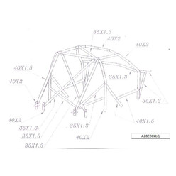 Arceau Citroen Saxo / Peugeot 106 - multipoints à souder RAC - OMP