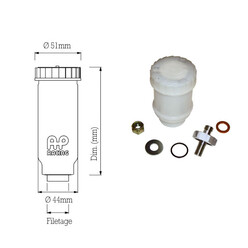 Bocal pour maitre cylindre Ap Racing filetage 15/16x20 UNF 123cm3