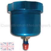 Bocal pour réservoir de liquide de frein alu - hauteur 80mm - bleu