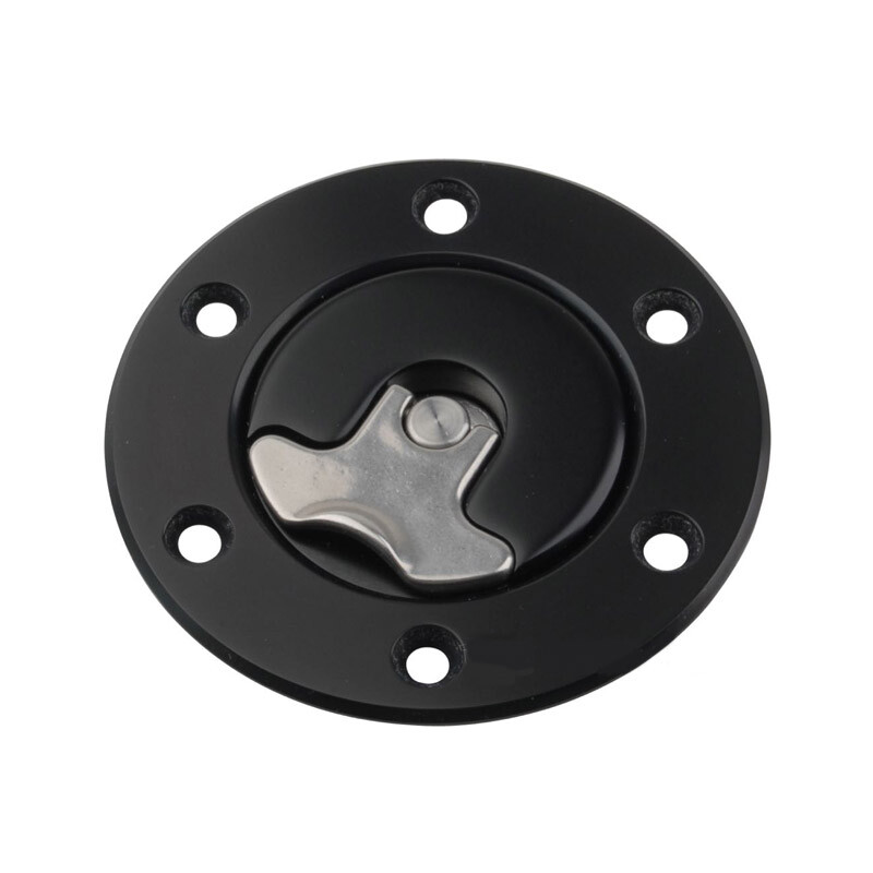 Bouchon Aero 300 - sans clé - bride 6 trous - goulotte intégrée - noir