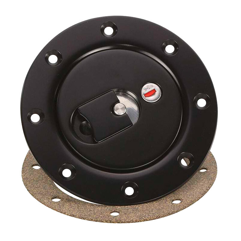 Bouchon Aero 400 - à clé - bride 8 trous - noir