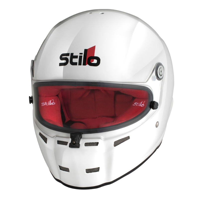 Casque intégral Stilo ST5 FN CMR Karting Blanc Int.Rouge Snell CMR2016