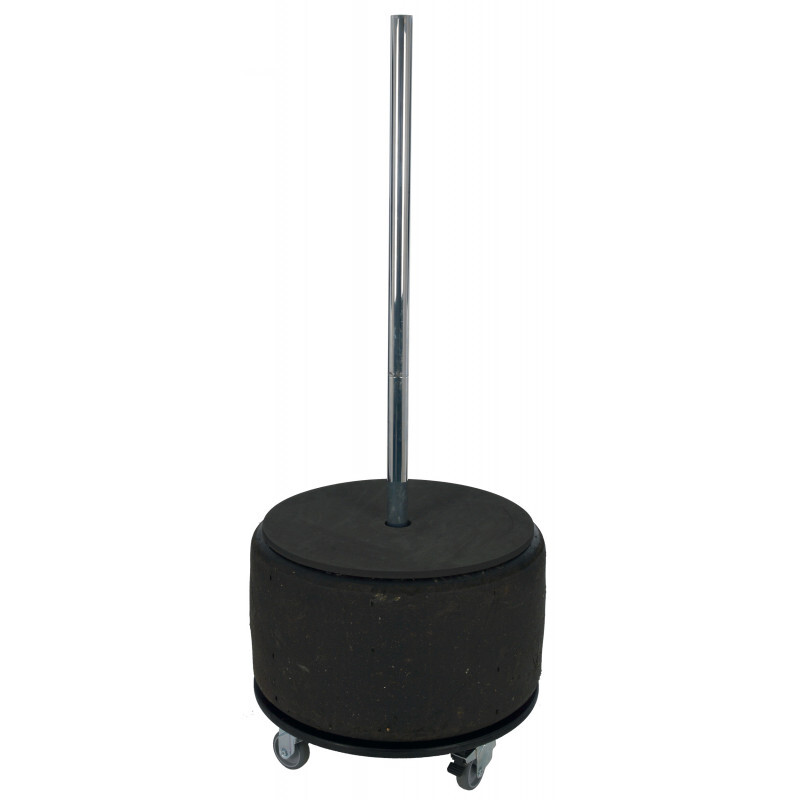 Chariot à pneu à roulettes avec tige Ø645mm Hauteur 1200mm