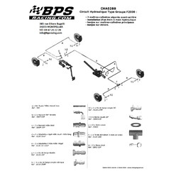 Circuit hydraulique F2000 pour 2 MC, banjos sur MC et étriers