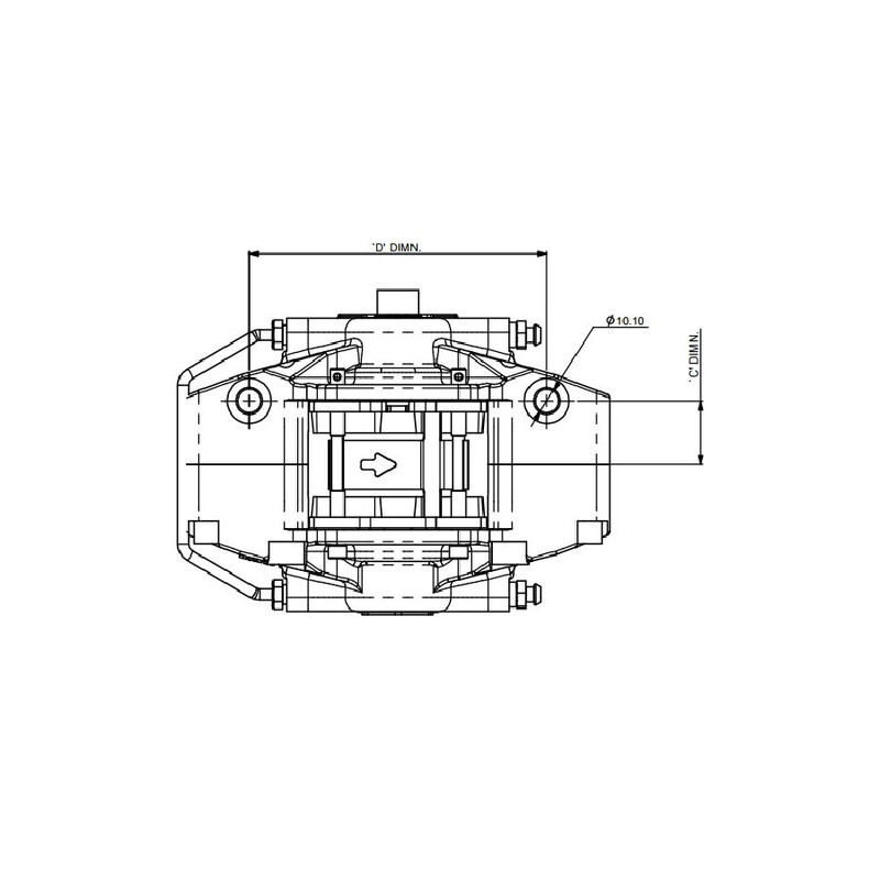 Etrier AP Racing 2 pistons CP5317 - pour disque en 332x26mm - LHT