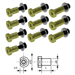 Kit de 10 bobines pour disque de frein flottant - longueur 10.7mm