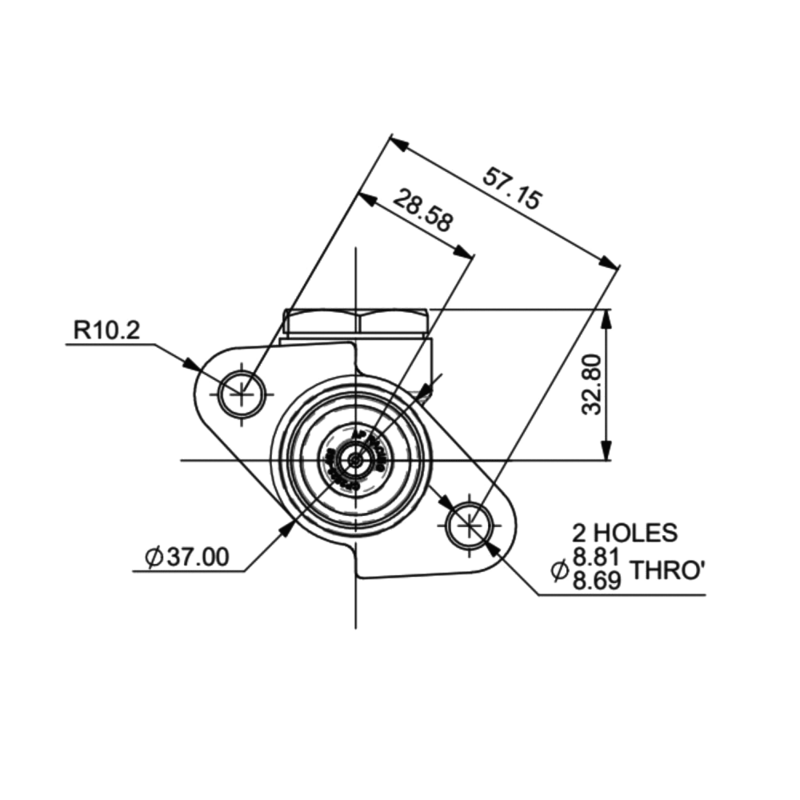 Maitre cylindre AP Racing 60° diamètre 15.0mm longueur tige 115mm
