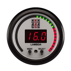 Mano Air Fuel Ratio AFR Stack sonde lambda Large bande 18x150 BlancØ52