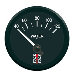 Mano temperature d'eau Stack 40-120° électrique + sonde 10x100 Noir