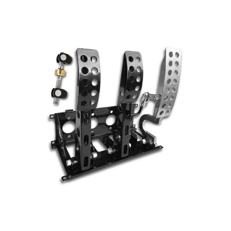 Pédalier Compbrake universel plancher Sportline hydrau (2acier + 1alu)