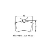 Plaquettes de frein Pagid 1158 RSL29 Renault Clio 3 & 4 / Mégane 2 AR