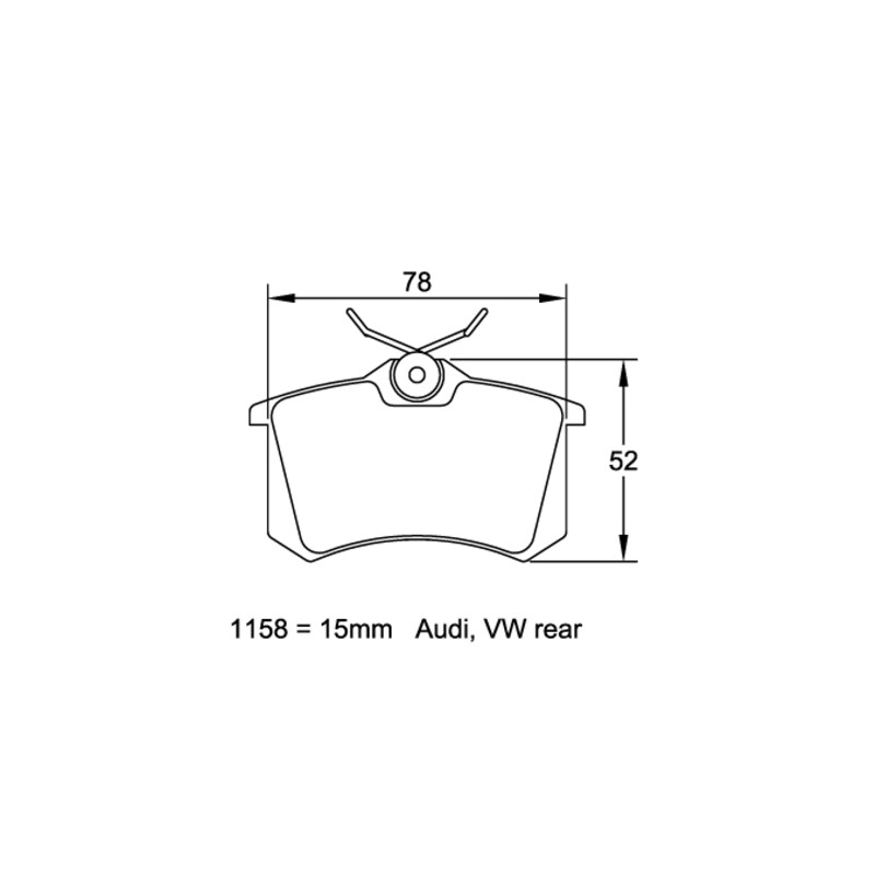 Plaquettes de frein Pagid 1158 RSL29 Renault Clio 3 & 4 / Mégane 2 AR