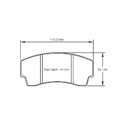 Plaquettes de frein Pagid 2127 RS42 étriers AP Racing CP3345 D44