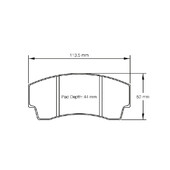 Plaquettes de frein Pagid 2127 RS42 étriers AP Racing CP3345 D44