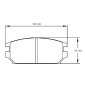 Plaquettes de frein Pagid 2445 RS42 Mitsubishi Lancer Evo IV 95>97 AR