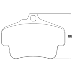 Plaquettes de frein Pagid RSL19 Porsche 996 3.4C