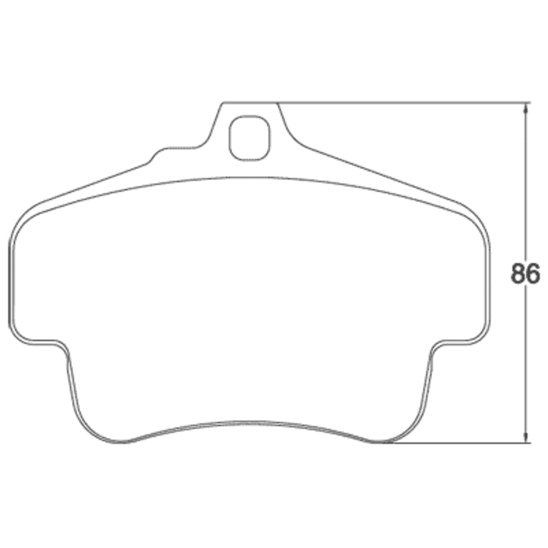 Plaquettes de frein Pagid RSL19 Porsche 996 3.4C
